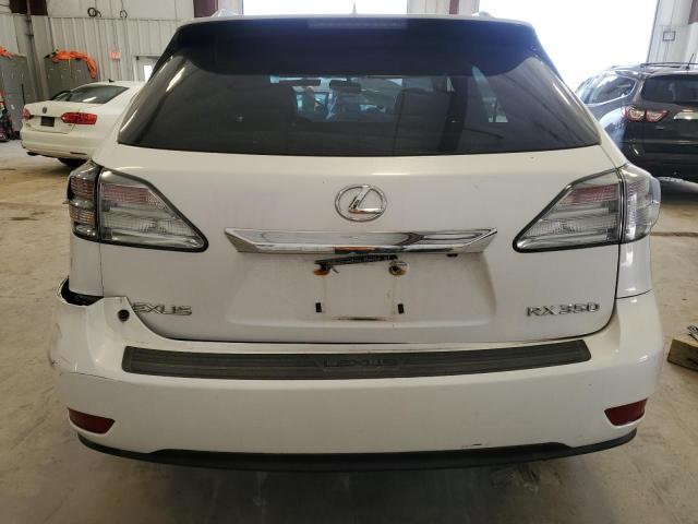 2T2ZK1BA9AC017945 - 2010 LEXUS RX 350 WHITE photo 6