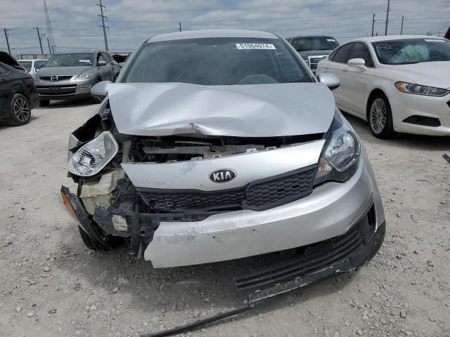 KNADM4A35G6620935 - 2016 KIA RIO LX SILVER photo 5