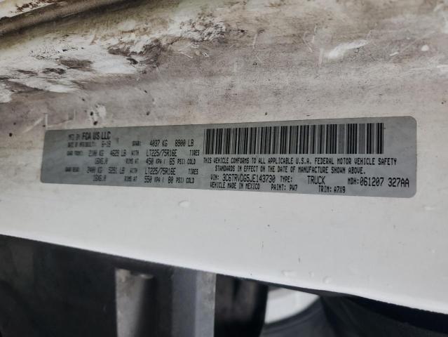 3C6TRVDG5JE143730 - 2018 RAM PROMASTER 2500 HIGH 白色 照片 13