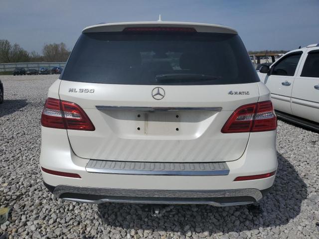 4JGDA5HBXFA455101 - 2015 MERCEDES-BENZ ML 350 4MATIC WHITE photo 6