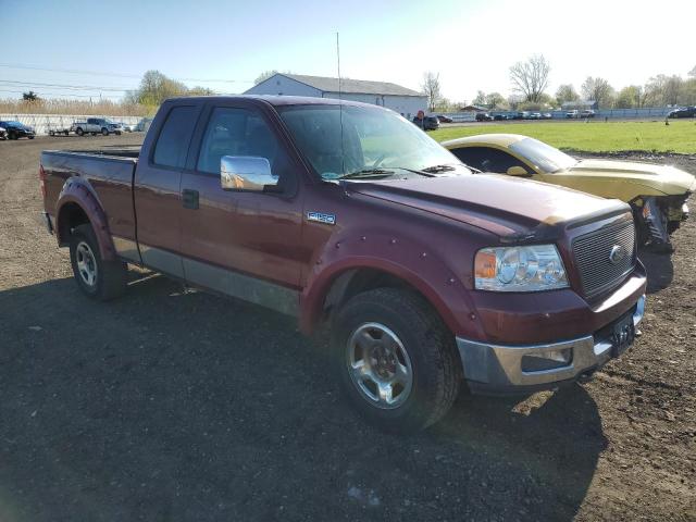 1FTPX14525NA52827 - 2005 FORD F150 RED photo 4