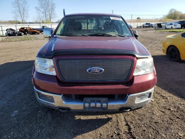 1FTPX14525NA52827 - 2005 FORD F150 RED photo 5