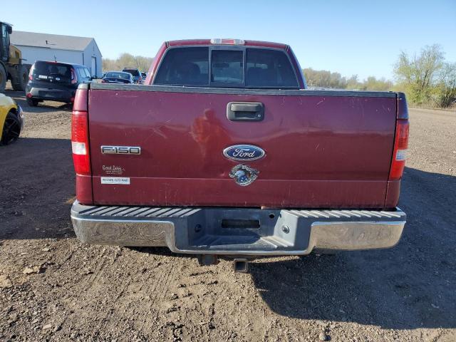 1FTPX14525NA52827 - 2005 FORD F150 RED photo 6