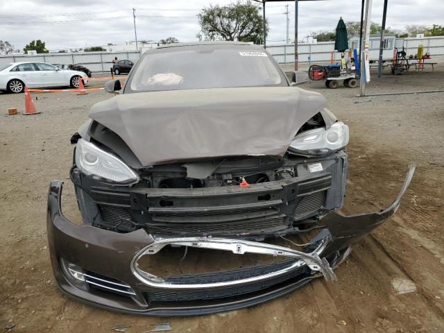 5YJSA1H13EFP37579 - 2014 TESLA MODEL S 棕色 照片 5