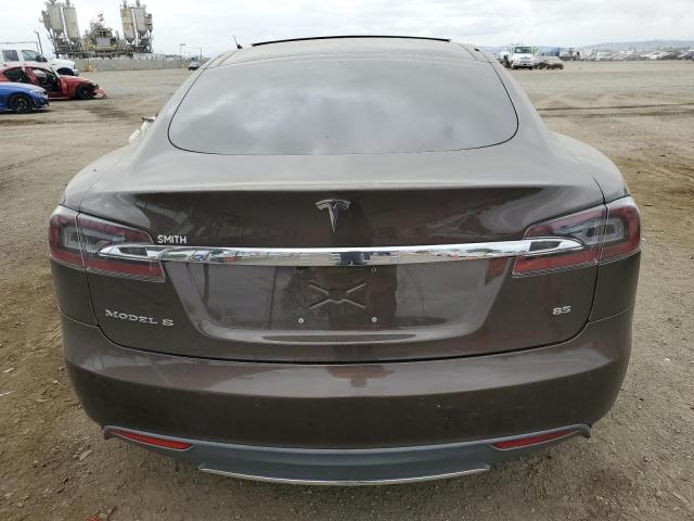 5YJSA1H13EFP37579 - 2014 TESLA MODEL S 棕色 照片 6