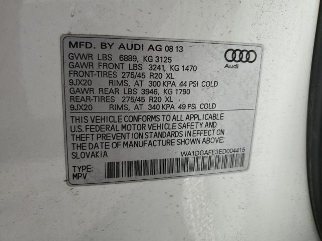 WA1DGAFE3ED004415 - 2014 AUDI Q7 PRESTIGE WHITE photo 13