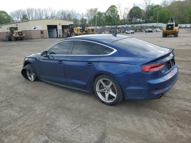 WAUENCF5XJA098796 - 2018 AUDI A5 PREMIUM PLUS S-LINE BLUE photo 2