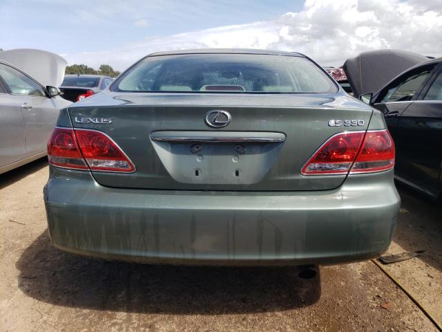 JTHBA30G855120903 - 2005 LEXUS ES 330 GREEN photo 6