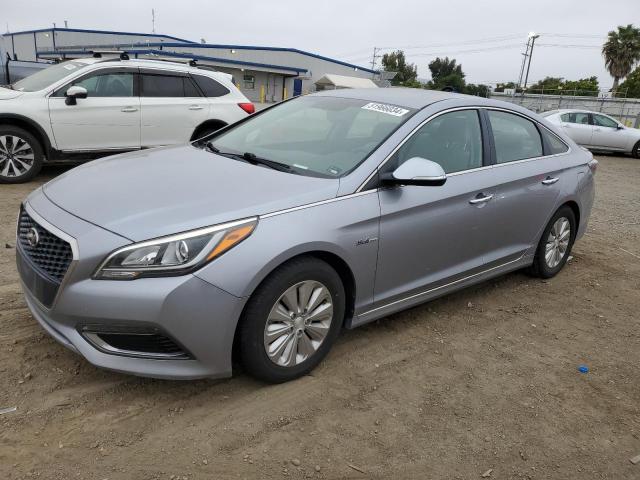 KMHE24L10HA048577 - 2017 HYUNDAI SONATA HYBRID SILVER photo 1