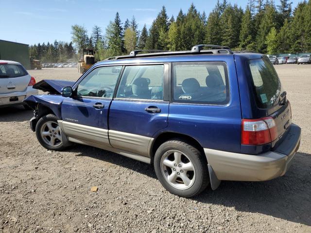 JF1SF65531H742917 - 2001 SUBARU FORESTER S BLUE photo 2