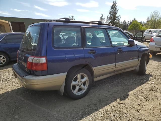 JF1SF65531H742917 - 2001 SUBARU FORESTER S BLUE photo 3