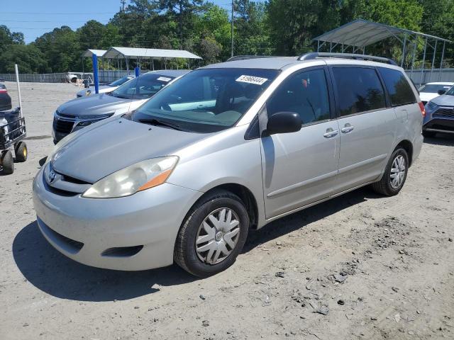 5TDZK23C88S123430 - 2008 TOYOTA SIENNA CE SILVER photo 1