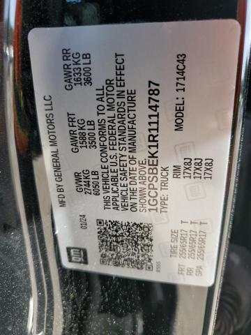 1GCPSBEK1R1114787 - 2024 CHEVROLET COLORADO BLACK photo 13