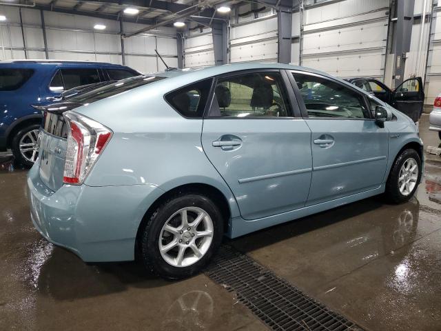 JTDKN3DU1C5426022 - 2012 TOYOTA PRIUS 蓝色 照片 3