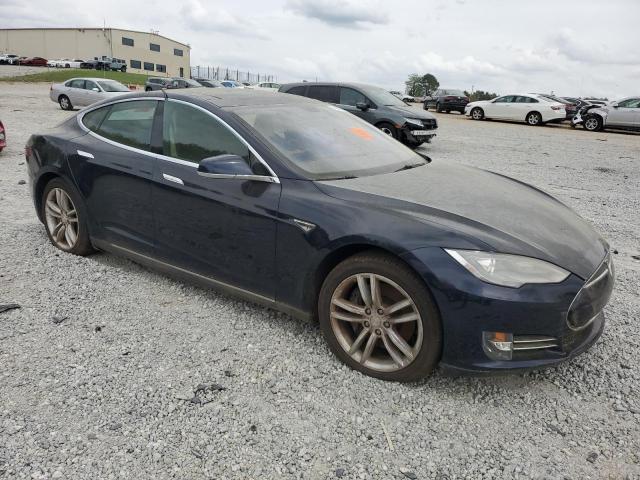 5YJSA1DN6DFP23117 - 2013 TESLA MODEL S BLUE photo 4