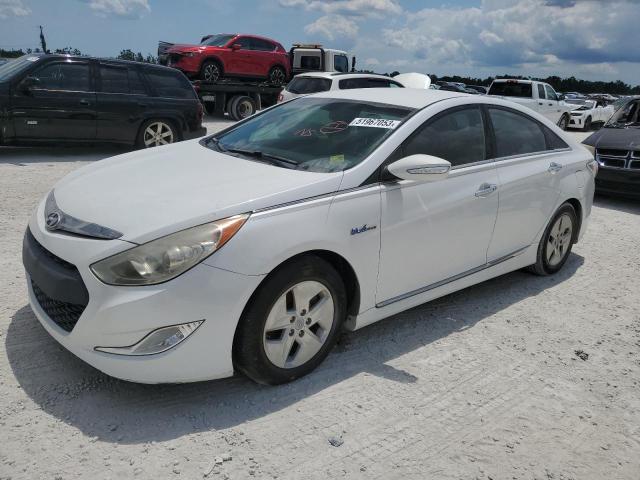 KMHEC4A48CA059085 - 2012 HYUNDAI SONATA HYBRID WHITE photo 1