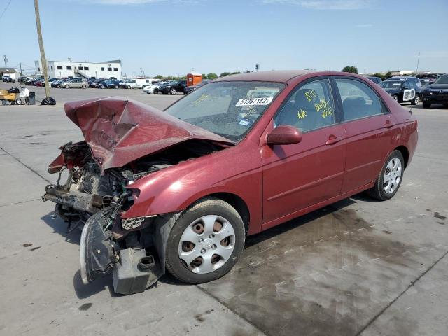 KNAFE121975403413 - 2007 KIA SPECTRA EX RED photo 2