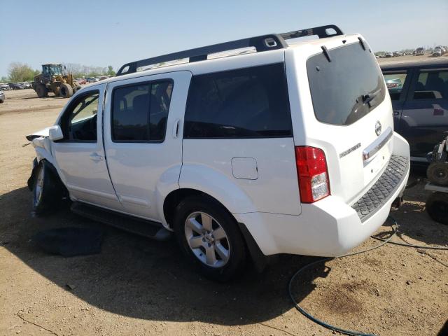 5N1AR18B78C648303 - 2008 NISSAN PATHFINDER S WHITE photo 2