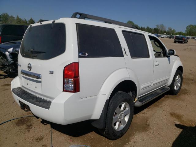 5N1AR18B78C648303 - 2008 NISSAN PATHFINDER S WHITE photo 3