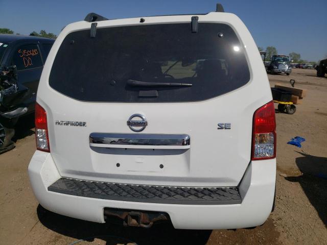 5N1AR18B78C648303 - 2008 NISSAN PATHFINDER S WHITE photo 6