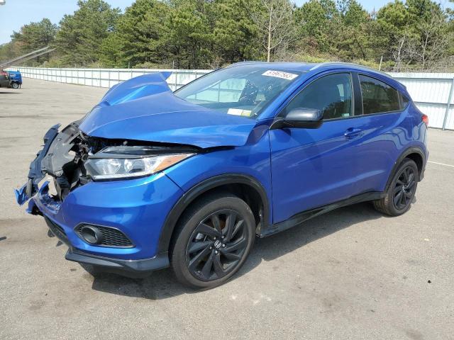 3CZRU6H12MM744403 - 2021 HONDA HR-V SPORT BLUE photo 1