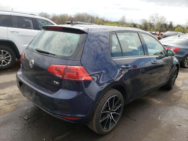 3VW217AU9HM035965 - 2017 VOLKSWAGEN GOLF S BLUE photo 3