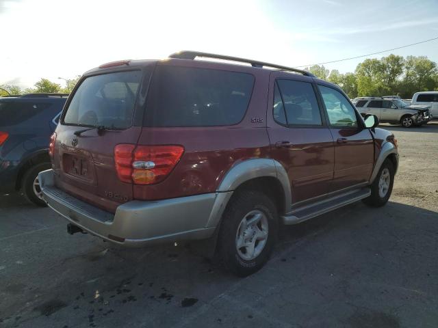 5TDBT44A62S125661 - 2002 TOYOTA SEQUOIA SR5 MAROON photo 3