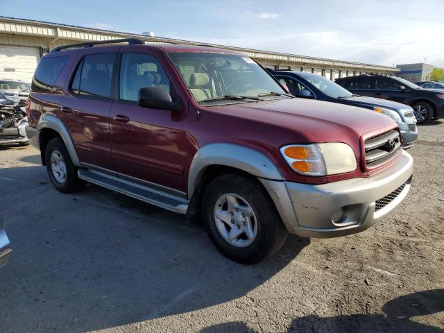 5TDBT44A62S125661 - 2002 TOYOTA SEQUOIA SR5 MAROON photo 4