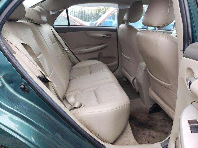 2T1BU4EE8AC508250 - 2010 TOYOTA COROLLA BASE TEAL photo 6