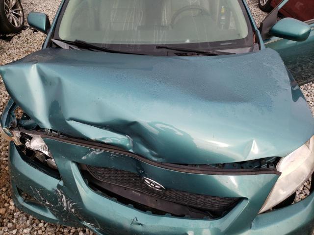 2T1BU4EE8AC508250 - 2010 TOYOTA COROLLA BASE TEAL photo 7