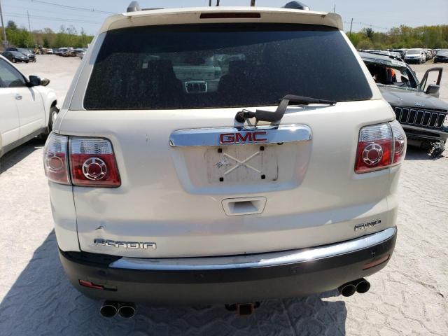 1GKLVNED1AJ120512 - 2010 GMC ACADIA SLT-2 WHITE photo 6