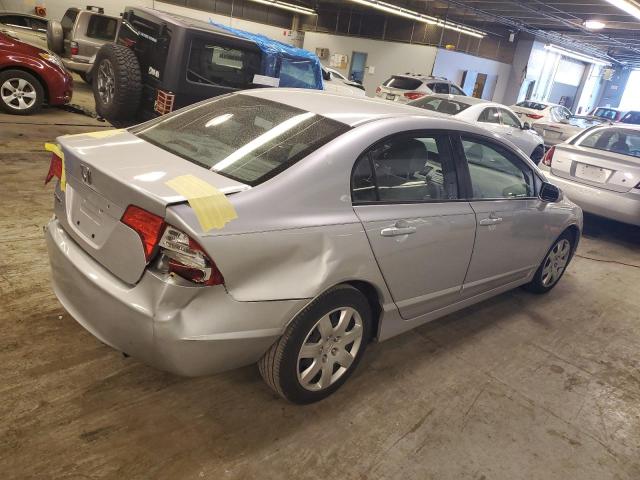 1HGFA16578L011072 - 2008 HONDA CIVIC LX SILVER photo 3