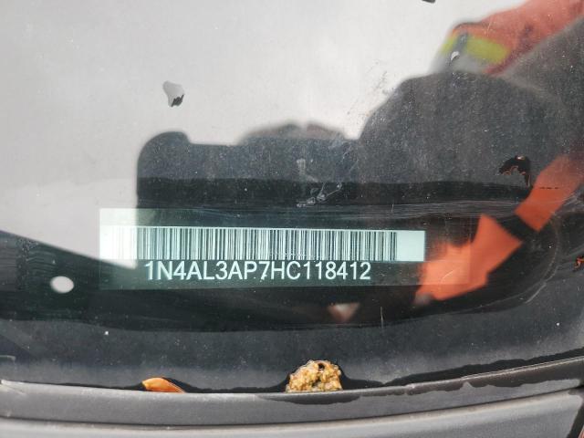 1N4AL3AP7HC118412 - 2017 NISSAN ALTIMA 2.5 BLACK photo 12