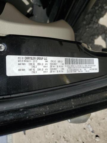 2C4RC1CG2ER231931 - 2014 CHRYSLER TOWN & COU TOURING L BLACK photo 13