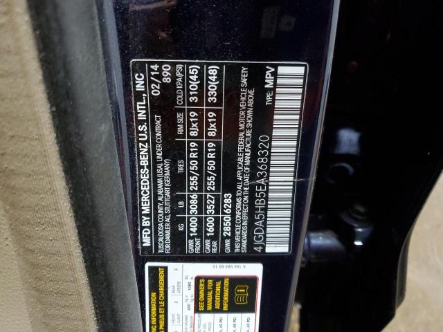 4JGDA5HB5EA368320 - 2014 MERCEDES-BENZ ML 350 4MATIC BLUE photo 14