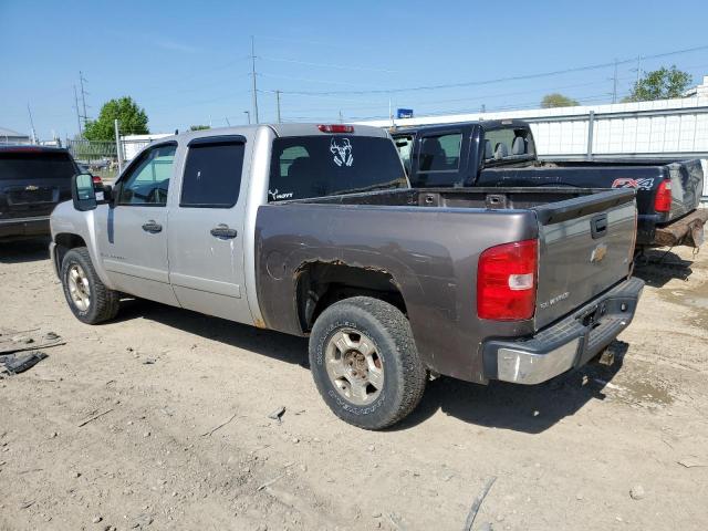 2GCEK13M871617987 - 2007 CHEVROLET SILVERADO K1500 CREW CAB SILVER photo 2