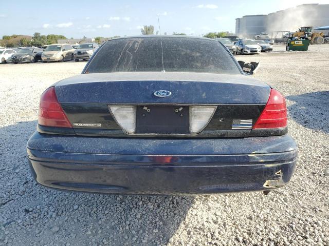 2FAFP71V48X120783 - 2008 FORD CROWN VICT POLICE INTERCEPTOR BLUE photo 6