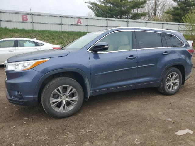 5TDJKRFH5ES021527 - 2014 TOYOTA HIGHLANDER XLE Mavi foto 1