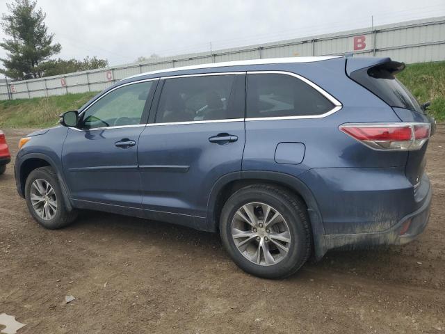 5TDJKRFH5ES021527 - 2014 TOYOTA HIGHLANDER XLE Mavi foto 2
