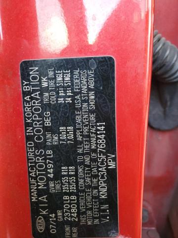 KNDPC3AC5F7684141 - 2015 KIA SPORTAGE EX RED photo 13