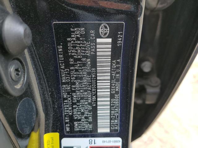 4T1BK1EB5DU029538 - 2013 TOYOTA AVALON BASE Qara foto 12