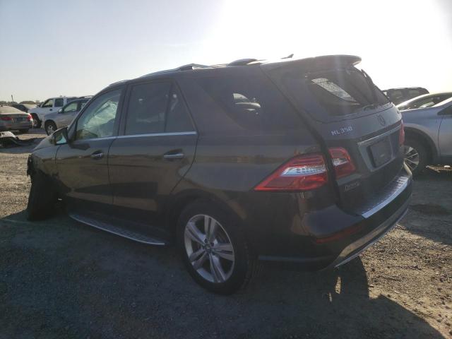4JGDA5HB5FA582497 - 2015 MERCEDES-BENZ ML 350 4MATIC CHARCOAL photo 2