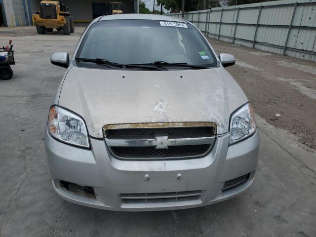 KL1TD5DE6BB152416 - 2011 CHEVROLET AVEO LS SILVER photo 5