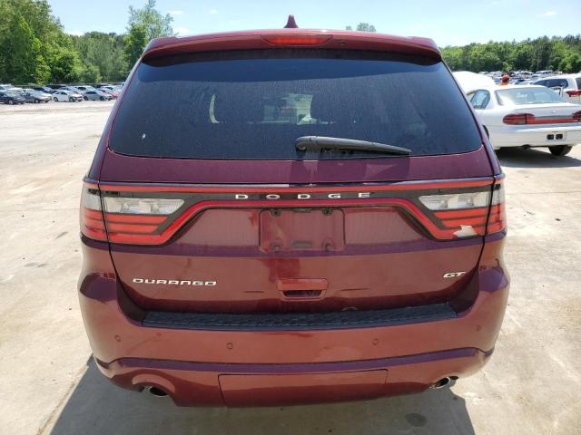 1C4RDHDGXLC259373 - 2020 DODGE DURANGO GT MAROON photo 6