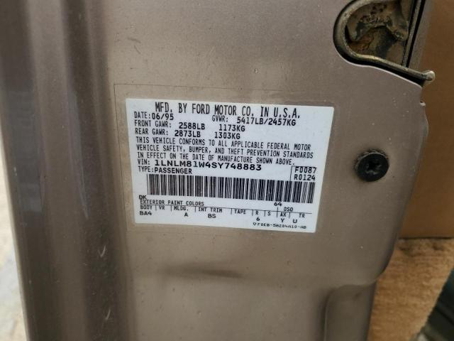 1LNLM81W4SY748883 - 1995 LINCOLN TOWN CAR EXECUTIVE Braun Foto 12