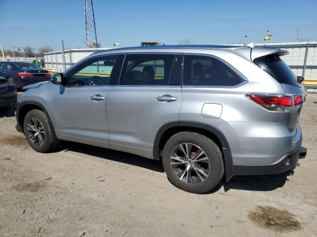 5TDJKRFH2GS280317 - 2016 TOYOTA HIGHLANDER XLE 银色 照片 2
