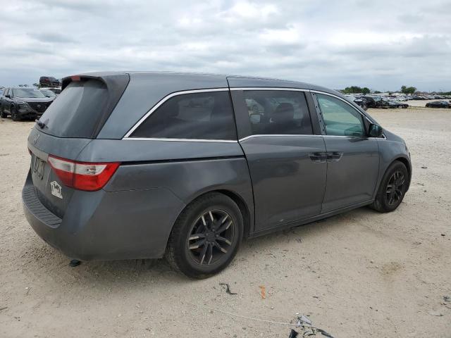 5FNRL5H25DB064205 - 2013 HONDA ODYSSEY LX GRAY photo 3