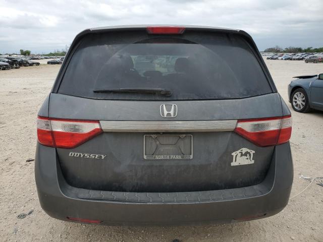 5FNRL5H25DB064205 - 2013 HONDA ODYSSEY LX GRAY photo 6