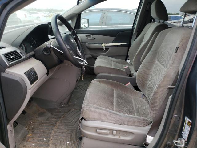 5FNRL5H25DB064205 - 2013 HONDA ODYSSEY LX GRAY photo 7