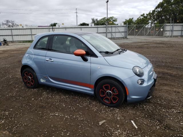 3C3CFFGE9FT555416 - 2015 FIAT 500 ELECTRIC BLUE photo 4